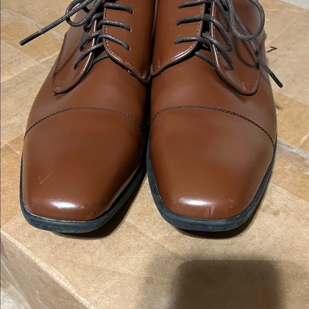 JFW Elegant Cognac Men's Oxfords